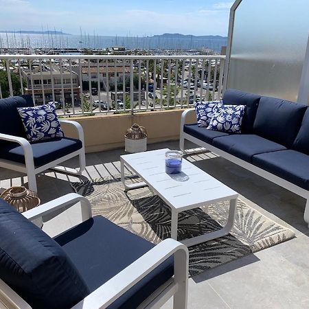 L'Effet Mer, Duplex Sur Le Port Avec Ses 2 Terrasses Vue Mer Hyères Exteriér fotografie